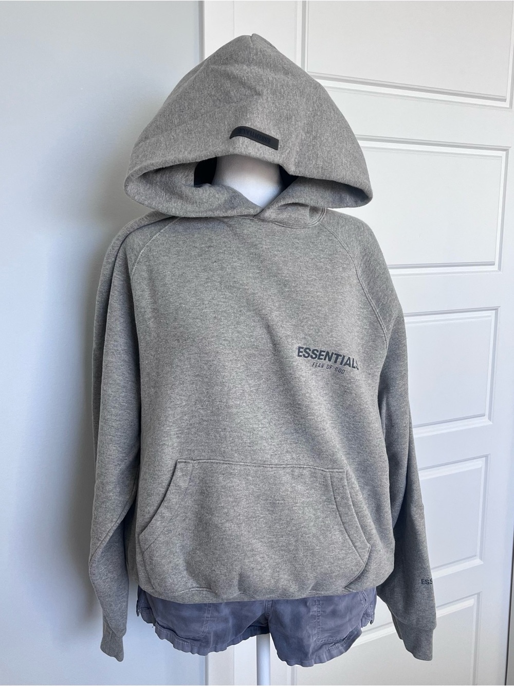 Fear of God Essentials Heather Gray Pullover Hoodie